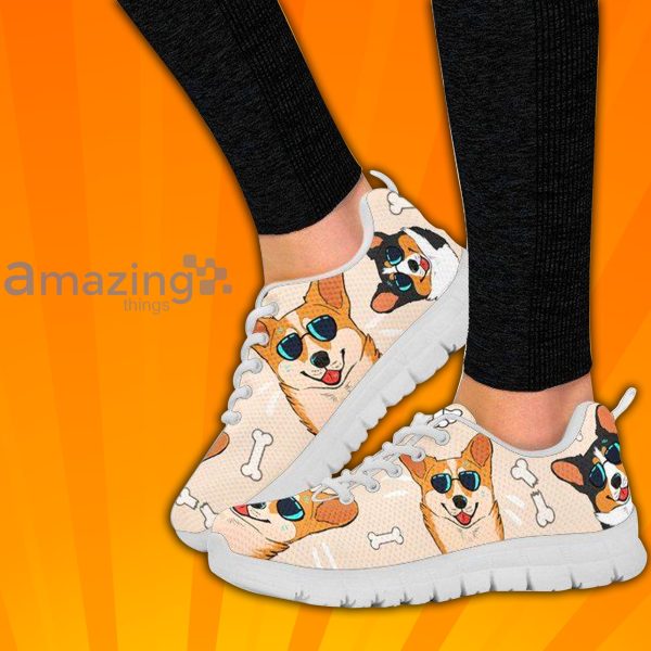 Cute Corgi Shoes For Men Women 3D Print Fashion Sneaker