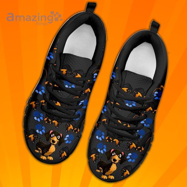 Cute Dachshund Custom Sneakers Shoes For Men And Women