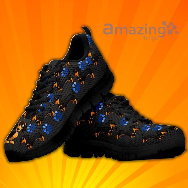 Cute Dachshund Custom Sneakers Shoes For Men And Women