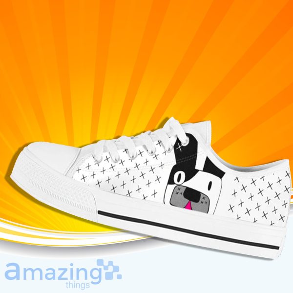 Cute Frenchie French Bulldog Low Cut Canvas Shoes For Men And Women