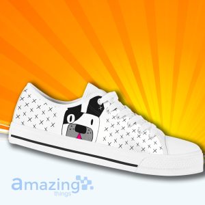 Cute Frenchie French Bulldog Low Cut Canvas Shoes For Men And Women