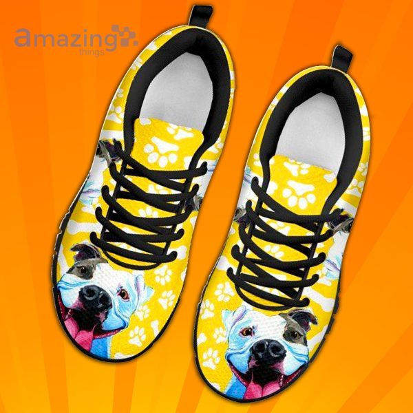 Cute Pit Bull Custom Sneakers Shoes For Men And Women
