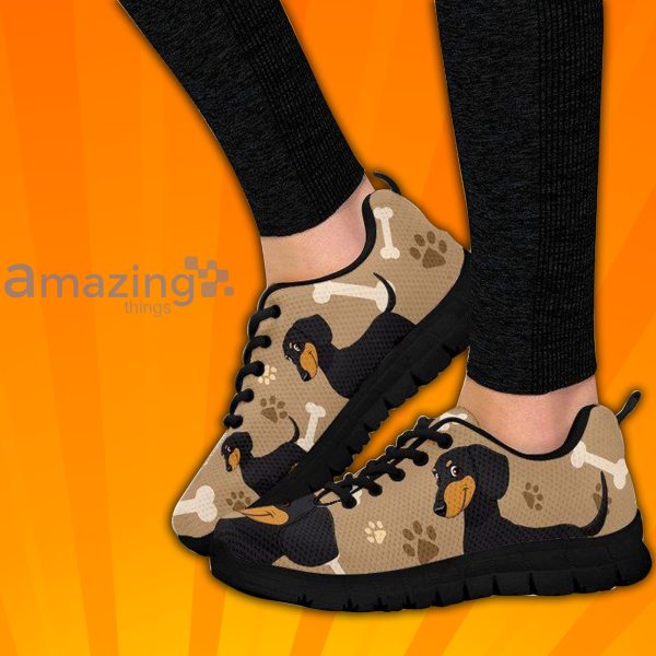 Dachshund Paw Prints Cute Custom Sneakers Shoes For Men And Women