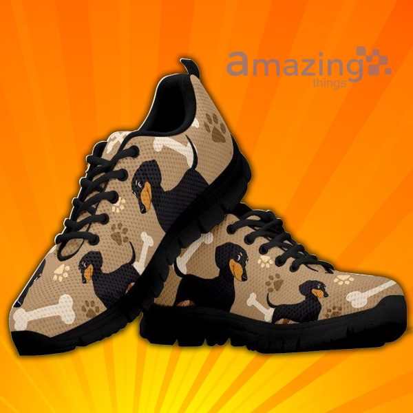 Dachshund Paw Prints Cute Custom Sneakers Shoes For Men And Women