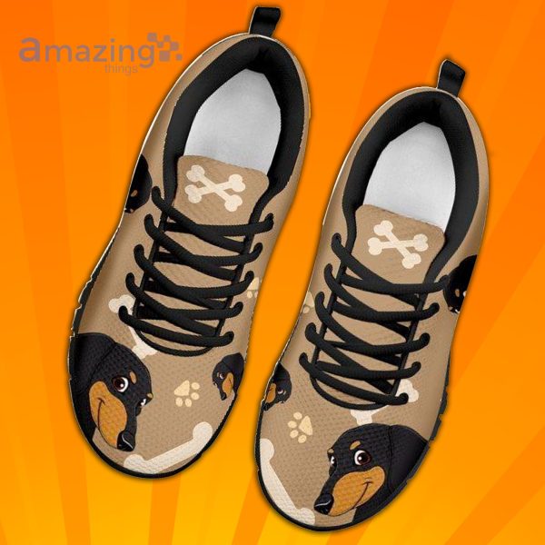 Dachshund Paw Prints Cute Custom Sneakers Shoes For Men And Women