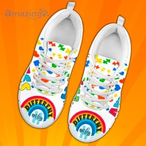 Different Not Less Autism Awareness Custom Sneakers Shoes For Men And Women