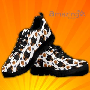 Doberman Pinscher Custom White Sneakers Shoes For Men And Women