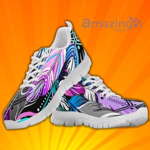 Floating Feather Custom Sneakers Shoes For Men And Women