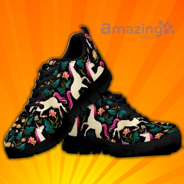 Flower Horse Custom Sneakers Shoes For Men And Women