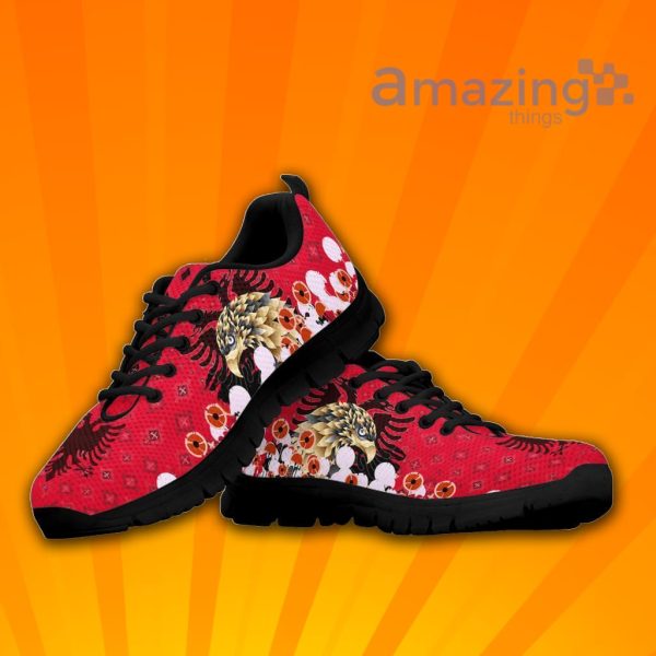 Happy Albania Independence Day Albania Golden Eagle Sneakers