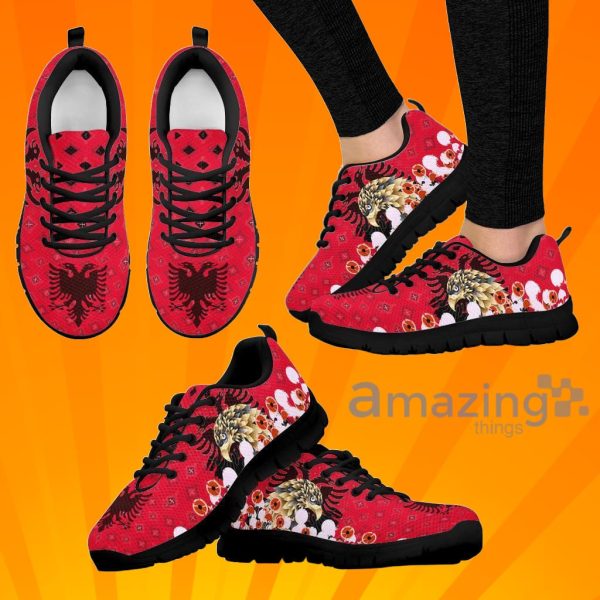 Happy Albania Independence Day Albania Golden Eagle Sneakers