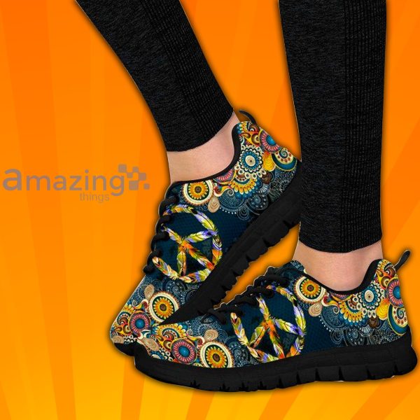 Hippie Mandala Custom Sneakers Shoes For Men And Women