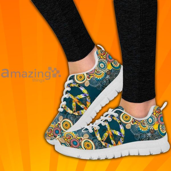 Hippie Mandala Custom Sneakers Shoes For Men And Women