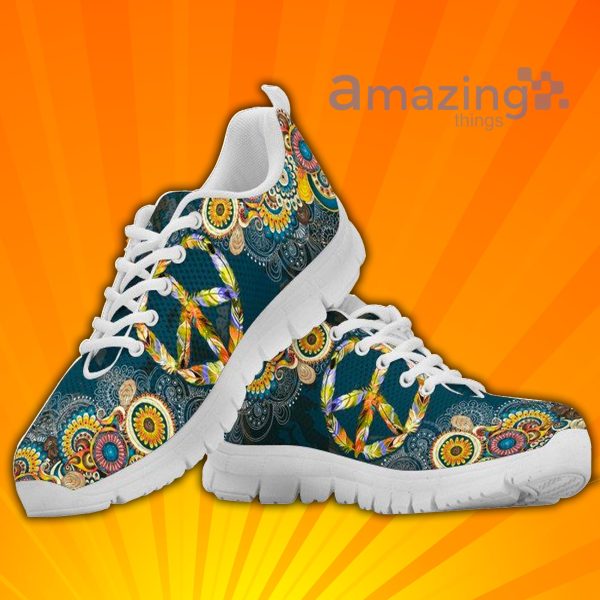Hippie Mandala Custom Sneakers Shoes For Men And Women