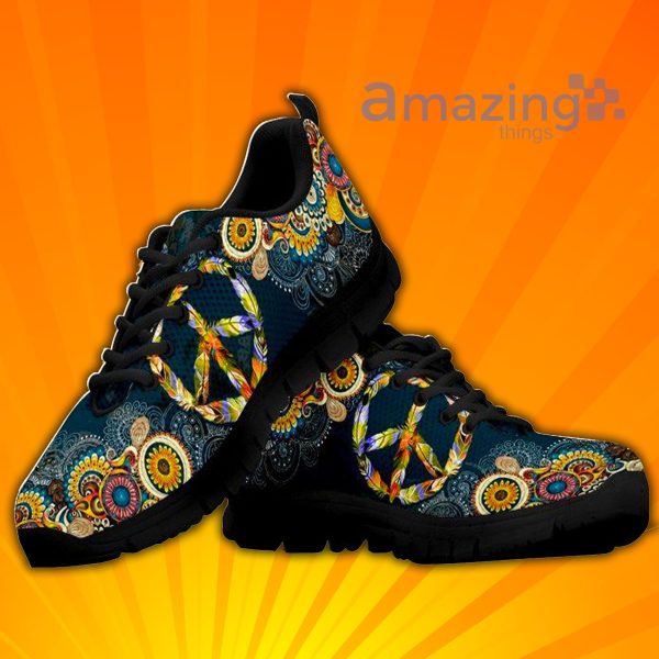 Hippie Mandala Custom Sneakers Shoes For Men And Women