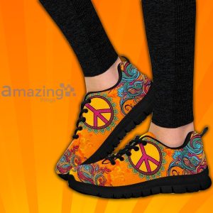 Hippie Peace Custom Sneakers Shoes For Men And Women