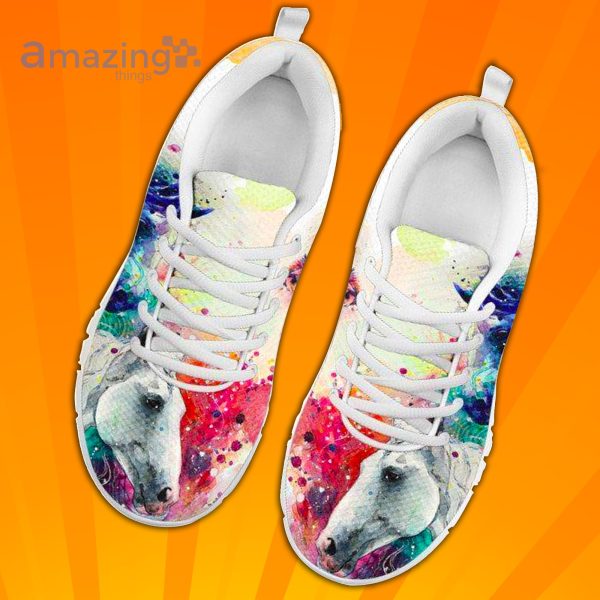 Horse Watercolor Custom Sneakers Shoes For Men And Women