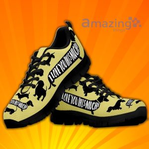 I Love You This Much Dachshund Custom Sneakers Shoes For Men And Women