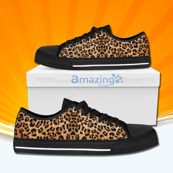 Leopard Print Low Cut Canvas Shoes For Men And Women