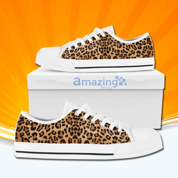 Leopard Print Low Cut Canvas Shoes For Men And Women