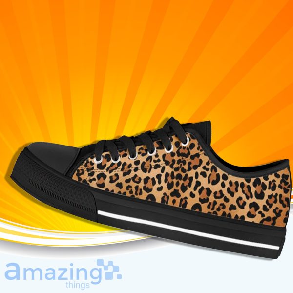 Leopard Print Low Cut Canvas Shoes For Men And Women