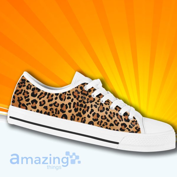 Leopard Print Low Cut Canvas Shoes For Men And Women