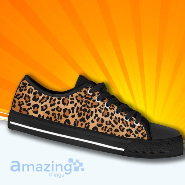 Leopard Print Low Cut Canvas Shoes For Men And Women