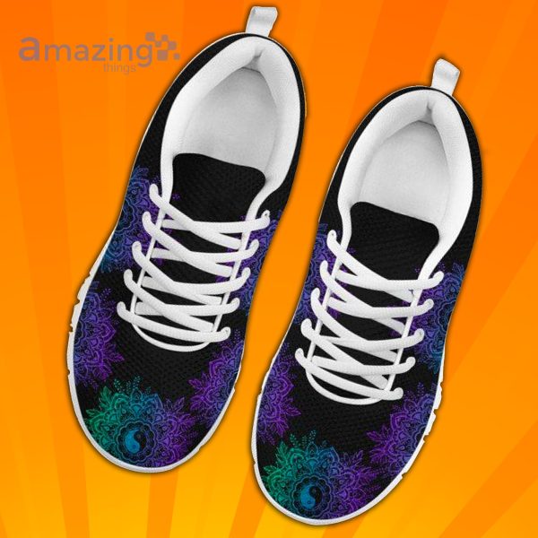 Lotus Mandala Yin Yang Custom Sneakers Shoes For Men And Women