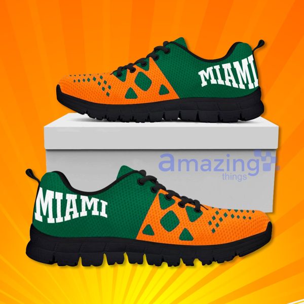 Miami Hurricanes Custom Sneakers Shoes For Men And Women