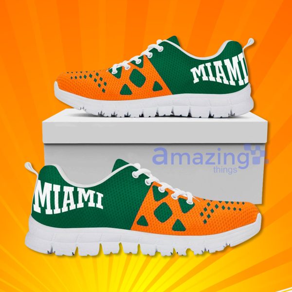 Miami Hurricanes Custom Sneakers Shoes For Men And Women