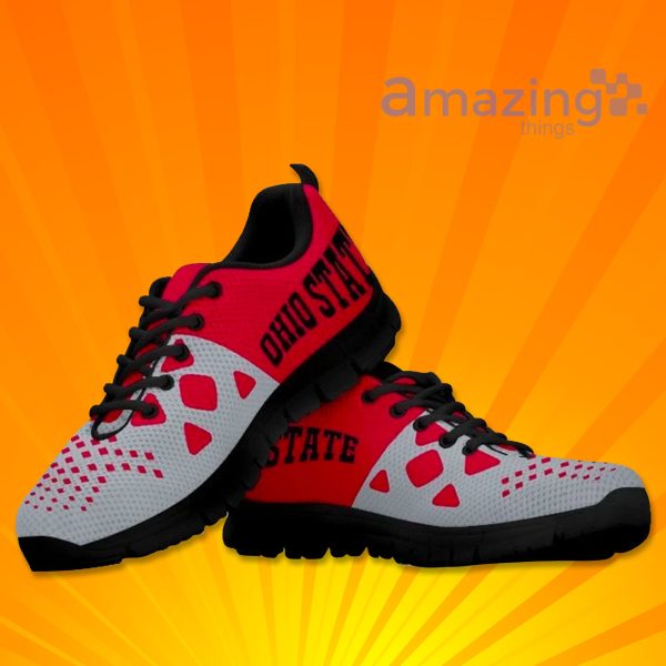 Ohio State Buckeyes Custom Sneakers Shoes For Men And Women