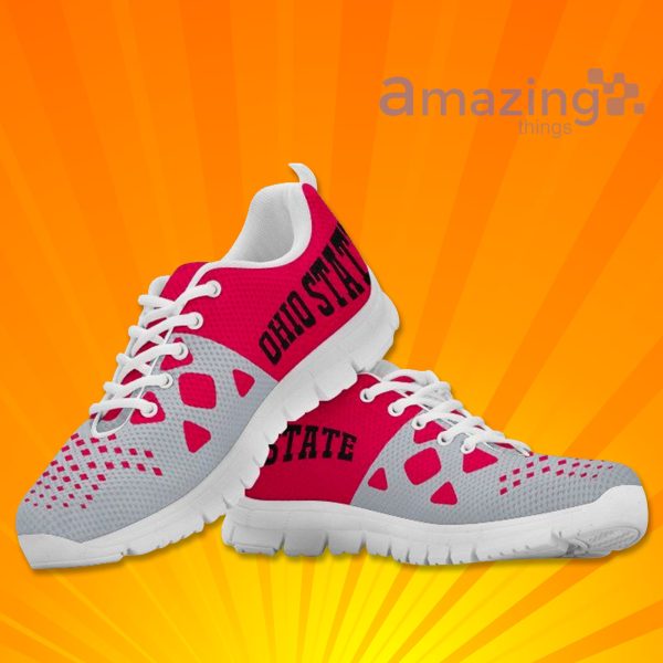 Ohio State Buckeyes Custom Sneakers Shoes For Men And Women