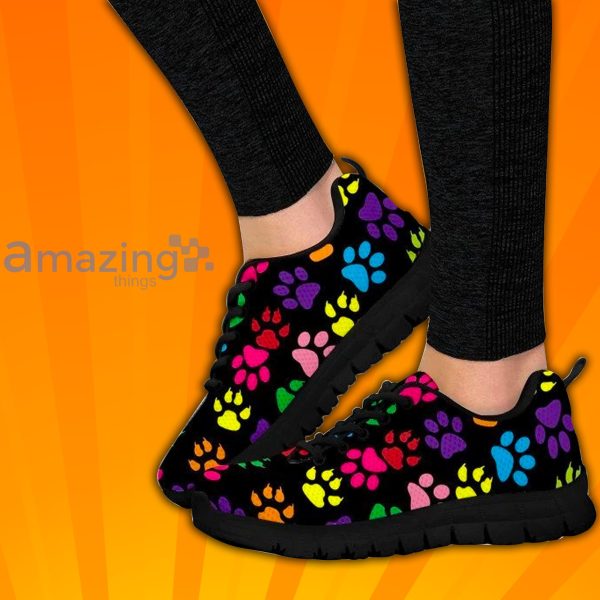 Paw Print Custom Sneakers Shoes For Men And Women