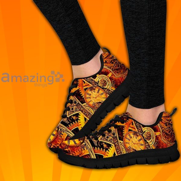 Steampunk Clocks Custom Sneakers Shoes For Men And Women