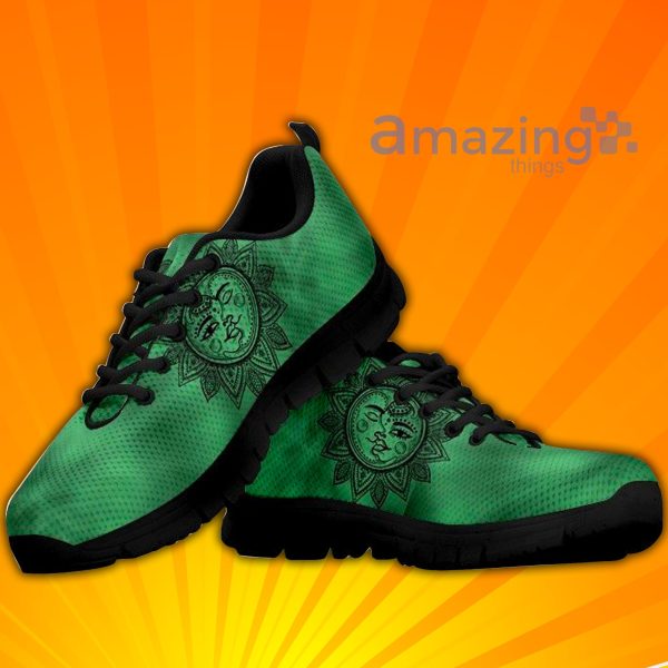 Sun Moon Tie Dye Mandala Custom Sneakers Shoes For Men And Women