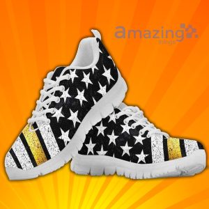 Thin Gold Line American Flag Custom Sneakers Shoes For Men Women
