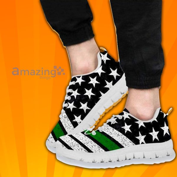 Thin Green Line Usa Flag Custom Sneakers Shoes For Men Women