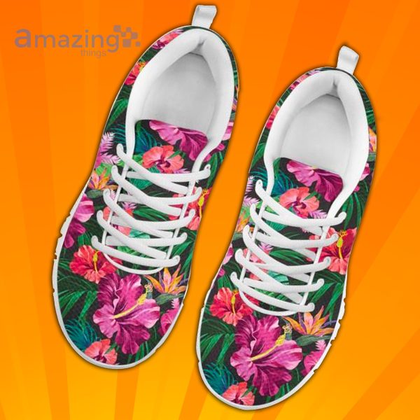 Tropical Flower Custom Sneakers Shoes For Men Women