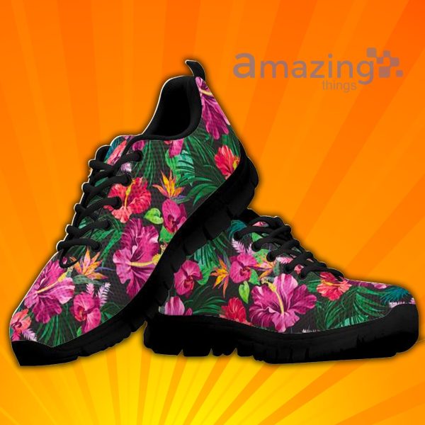 Tropical Flower Custom Sneakers Shoes For Men Women