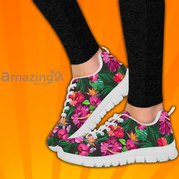 Tropical Flower Custom Sneakers Shoes For Men Women