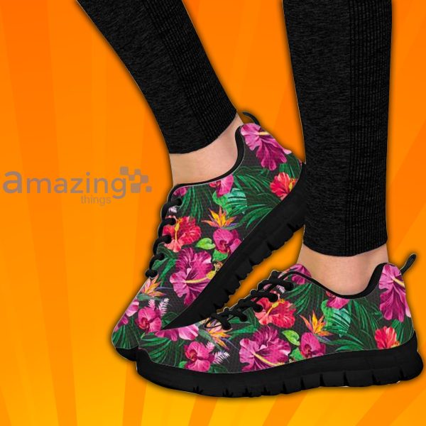 Tropical Flower Custom Sneakers Shoes For Men Women