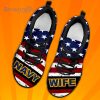 U.S Navy Wife With American Flag Custom Sneakers Shoes For Men And Women
