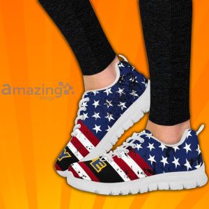 U.S Navy Wife With American Flag Custom Sneakers Shoes For Men And Women