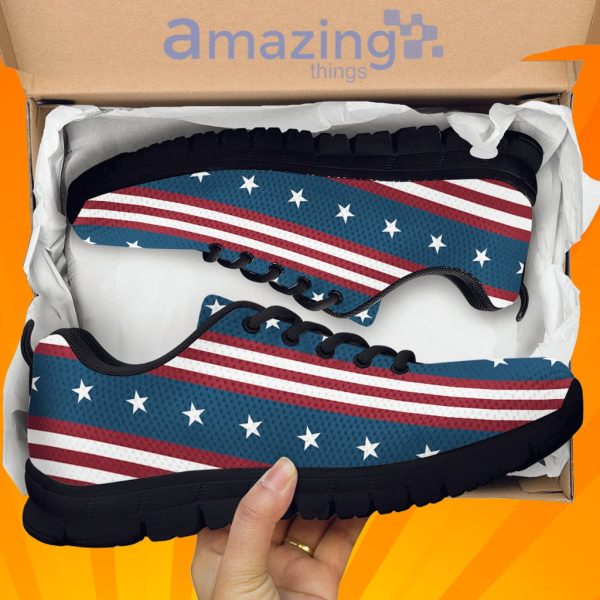 Usa Independence Day PatternOver Printed Sneakers For Men And Women