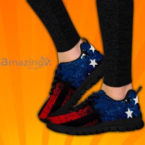 Vintage American Flag Custom Sneakers Shoes For Men And Women
