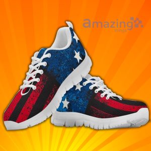 Vintage American Flag Custom Sneakers Shoes For Men And Women