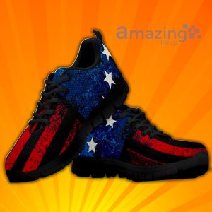 Vintage American Flag Custom Sneakers Shoes For Men And Women