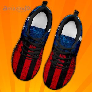 Vintage American Flag Custom Sneakers Shoes For Men And Women