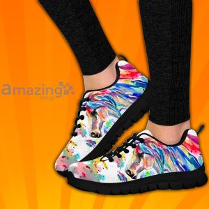 Watercolor Horse Animal Custom Sneakers Shoes For Men And Women