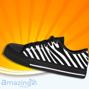 Zebra Print Low Cut Canvas Shoes For Men And Women image Zebra Print Low Cut Canvas Shoes For Men And Women